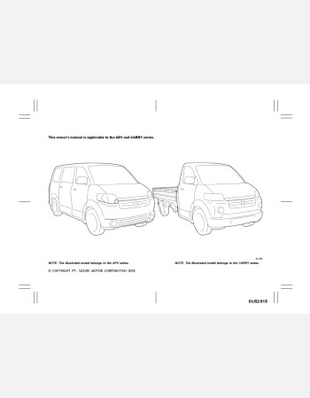 suzuki apv 2018 owners manual in english